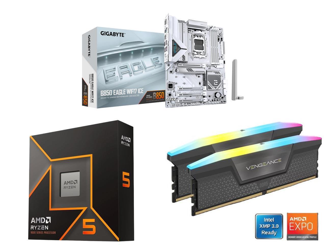 GIGABYTE B850 EAGLE WIFI7 ICE  - Corsair Ram Vengeance 16Gb ulasan dan harga