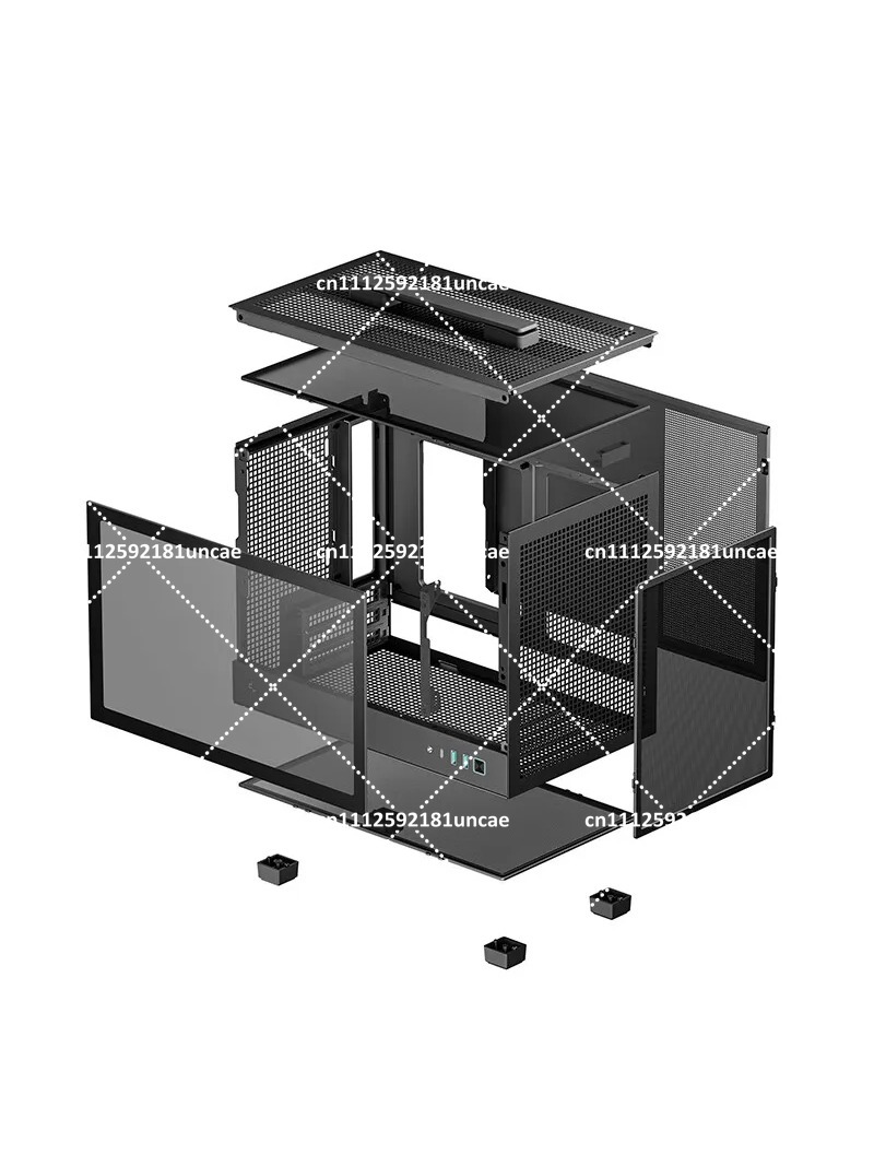 Portable ITX Computer Case wit - Case Mesh Panel ulasan dan harga