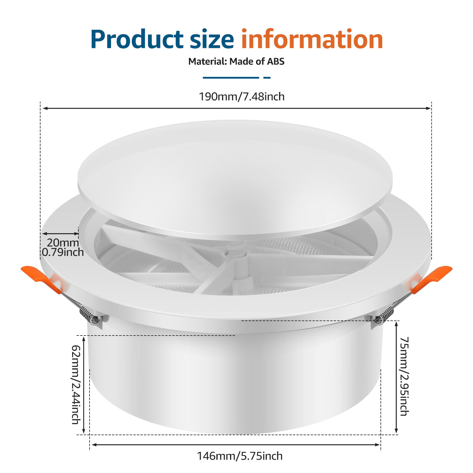 Round Vent Cover with Adjustab - Case Mesh Panel ulasan dan harga