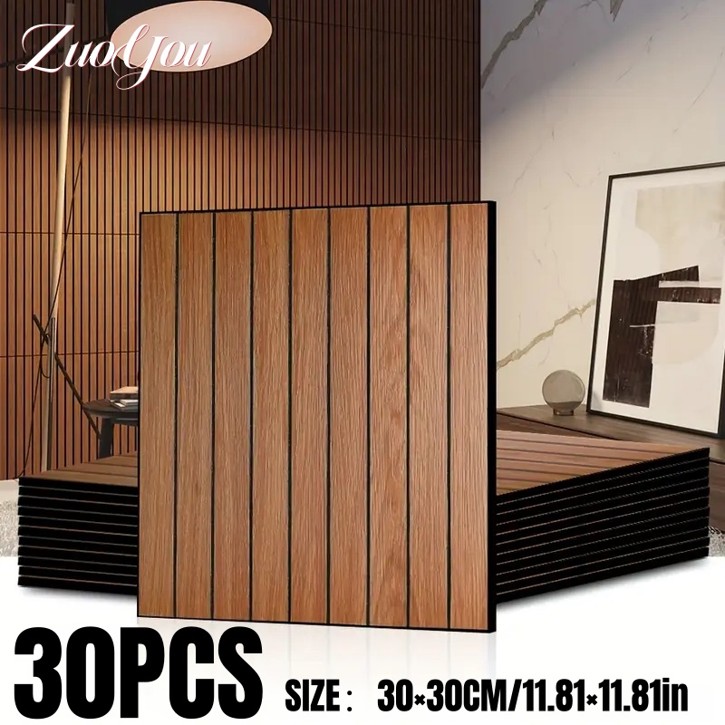 Faux Wood Grain Grille Self-Ad - Gaming Accessories Wall ulasan dan harga