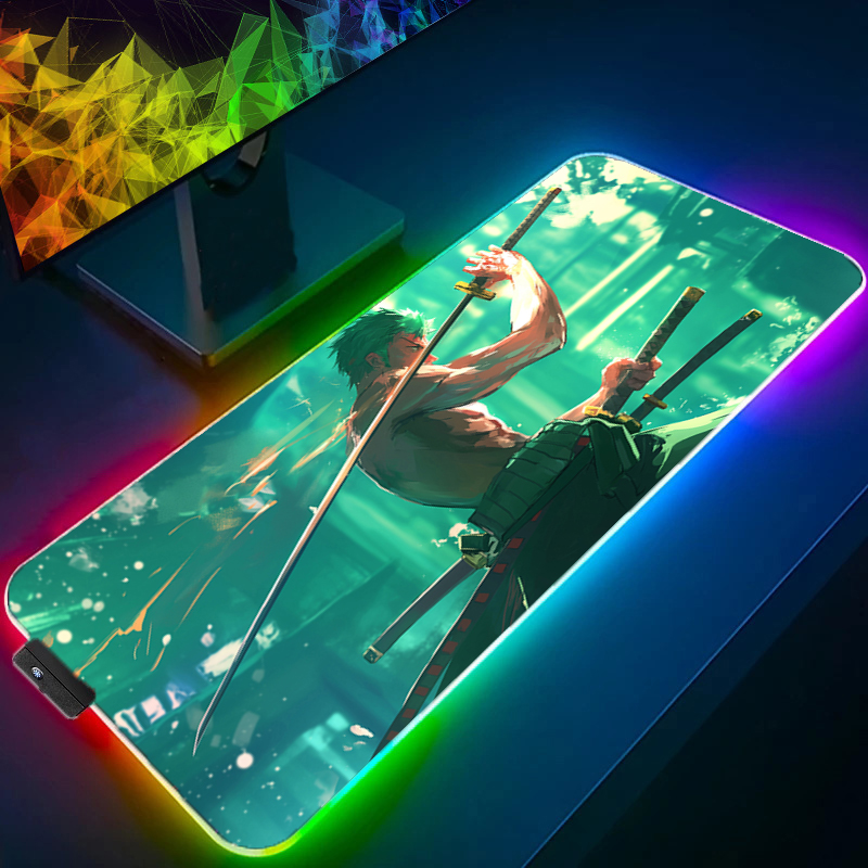 ONE PIECE Zoro Mouse Pad RGB G - Gaming Accessories Computer ulasan dan harga