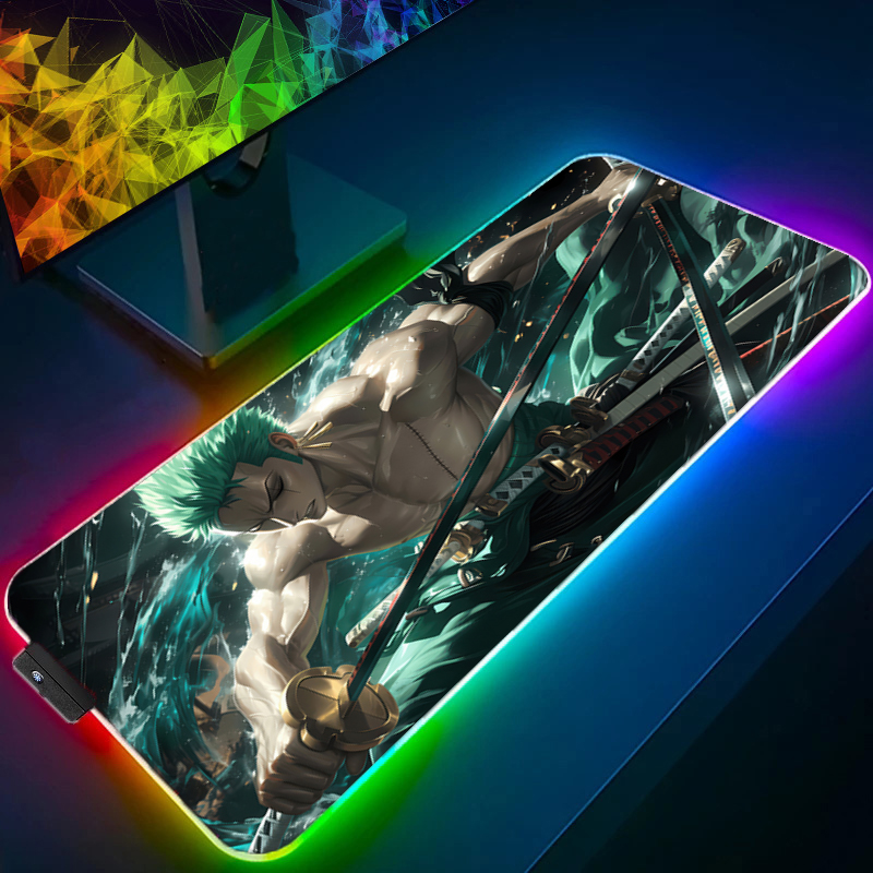 ONE PIECE Zoro Mouse Pad RGB G - Gaming Accessories Computer ulasan dan harga
