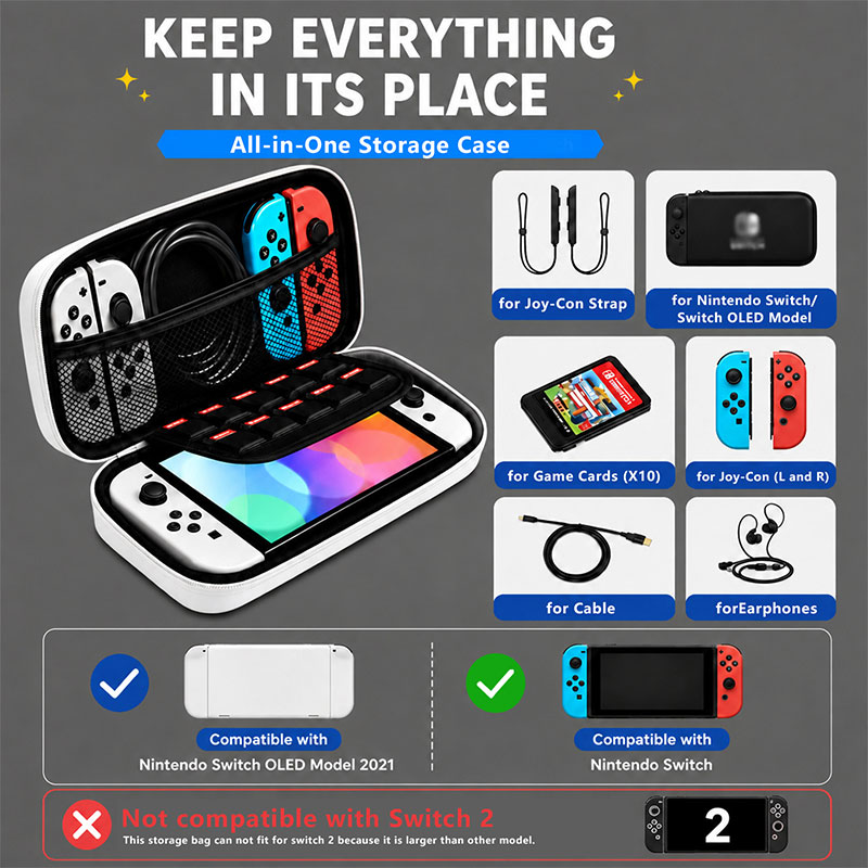 Portable Carrying Case for Nin - Gaming Accessories Bag ulasan dan harga