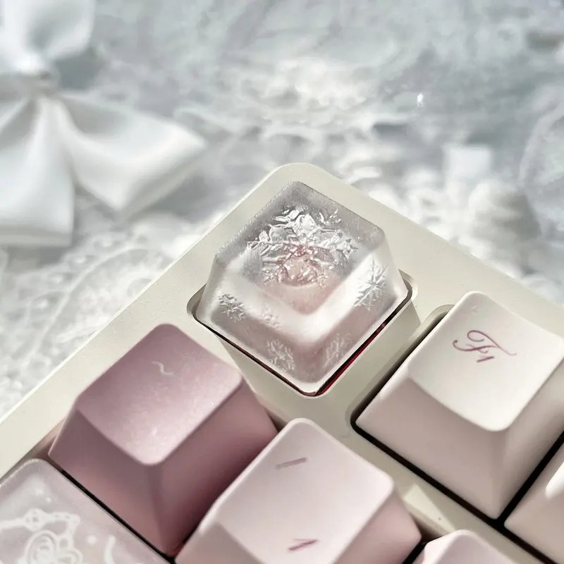 Original Snowflake Theme Key D - Gaming Accessories Dropshipping ulasan dan harga