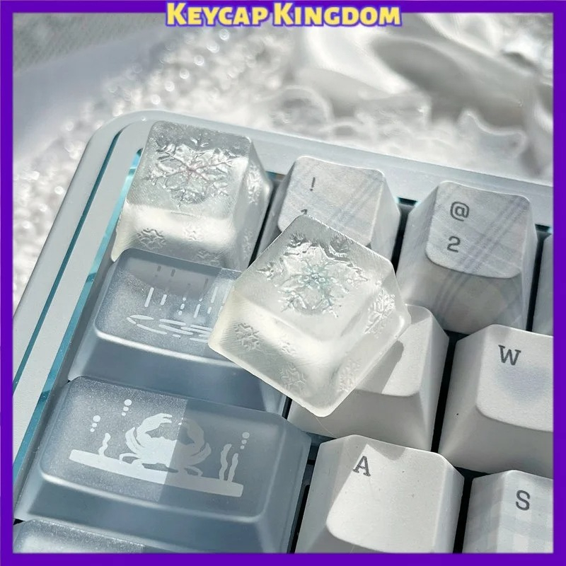 Original Snowflake Theme Key D - Gaming Accessories Dropshipping ulasan dan harga