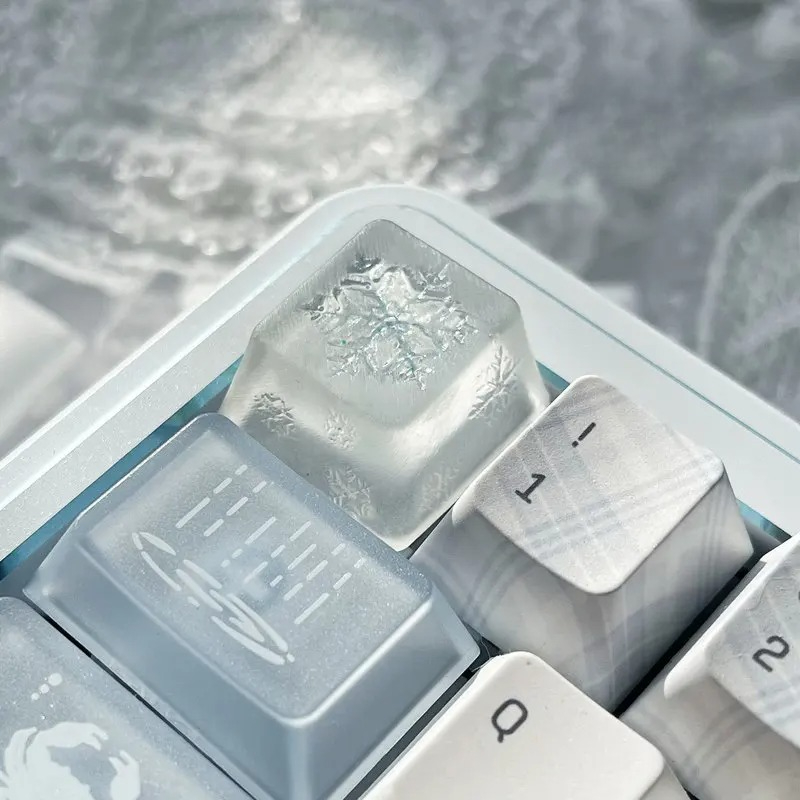 Original Snowflake Theme Key D - Gaming Accessories Dropshipping ulasan dan harga