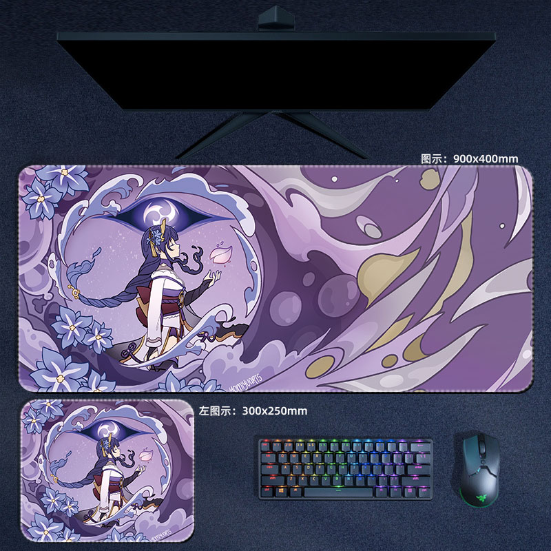 Anime Genshin Impact Mouse Pad - Gaming Accessories Computer ulasan dan harga