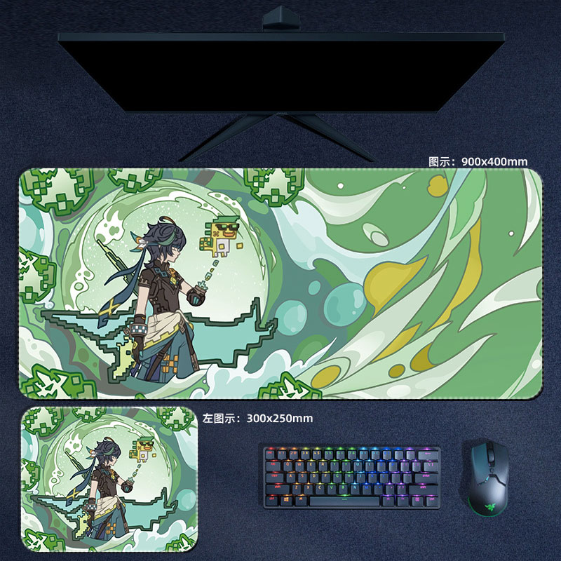 Anime Genshin Impact Mouse Pad - Gaming Accessories Computer ulasan dan harga
