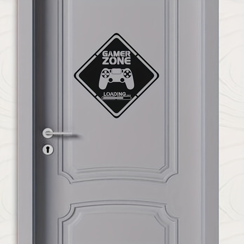 1pc Gamer Zone Door Decal Wall - Gaming Accessories Wall ulasan dan harga