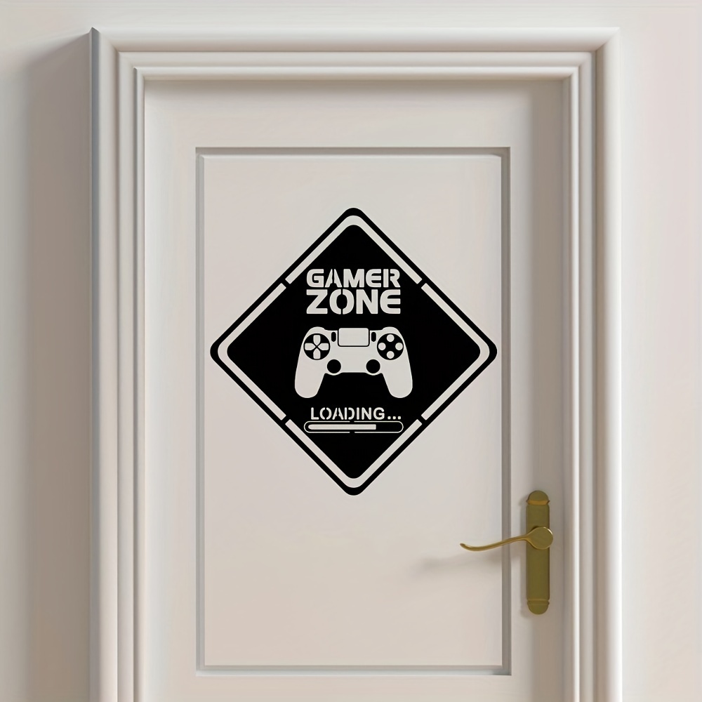 1pc Gamer Zone Door Decal Wall - Gaming Accessories Wall ulasan dan harga