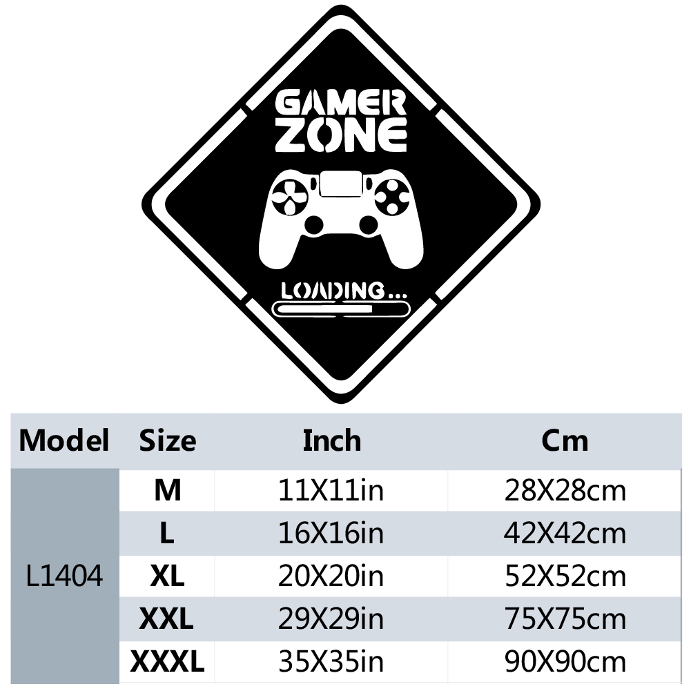 1pc Gamer Zone Door Decal Wall - Gaming Accessories Wall ulasan dan harga