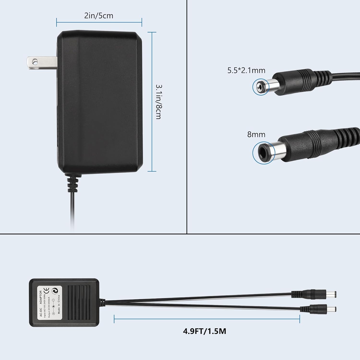 US Plug 3 in 1 AC Power Supply - Gaming Accessories Dropshipping ulasan dan harga