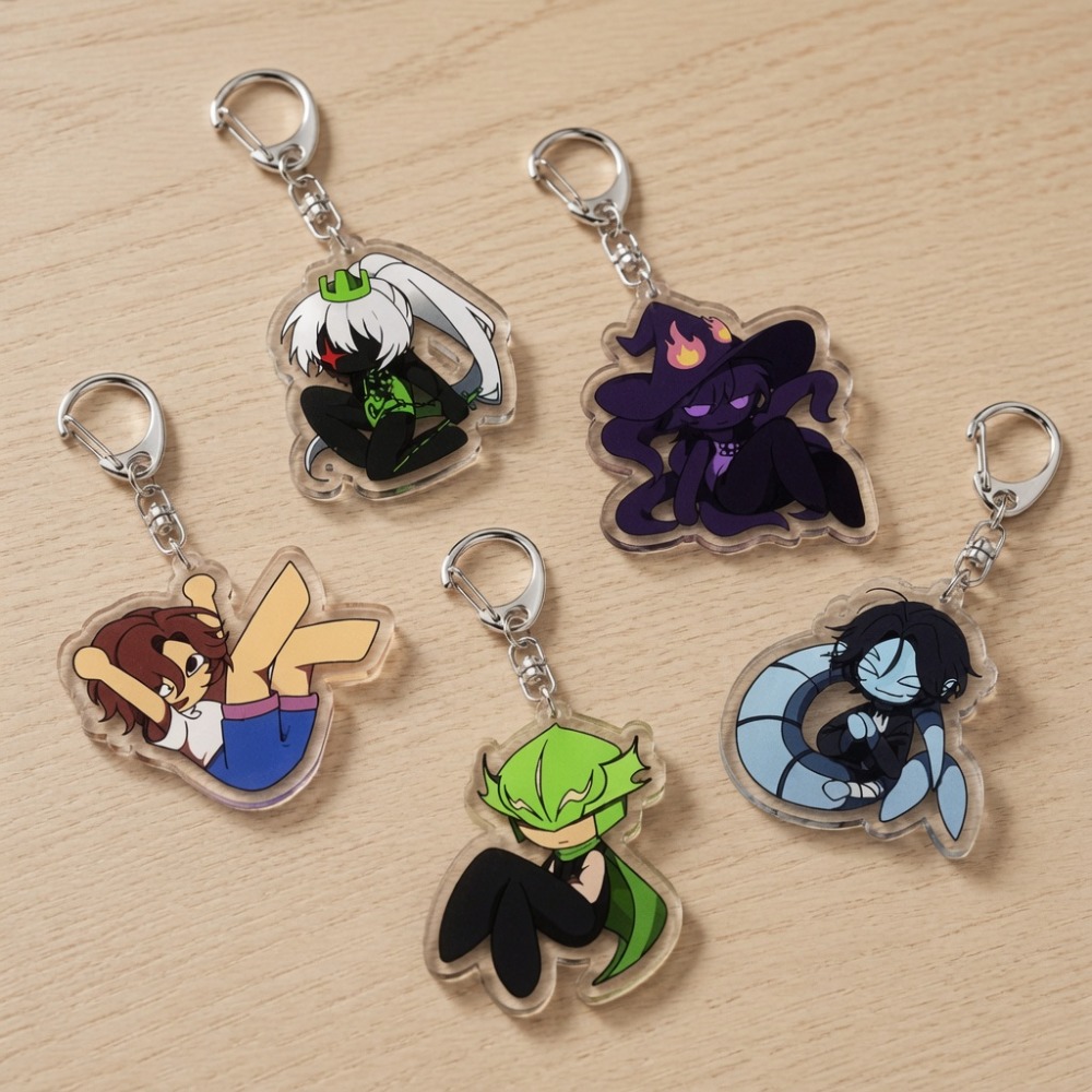 Cute Cartoon Chibi Keychains A - Gaming Accessories Bag ulasan dan harga