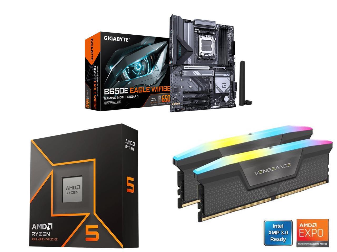GIGABYTE B650E EAGLE WIFI6E AM - Corsair Ram Vengeance 16Gb ulasan dan harga