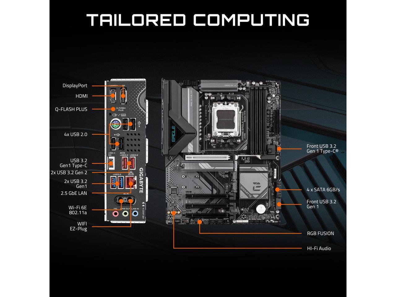 GIGABYTE B650E EAGLE WIFI6E AM - Corsair Ram Vengeance 16Gb ulasan dan harga